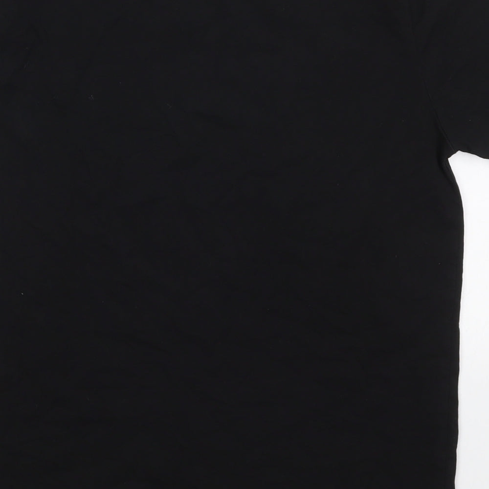 Calvin Klein Mens Black  Cotton  T-Shirt Size M Crew Neck