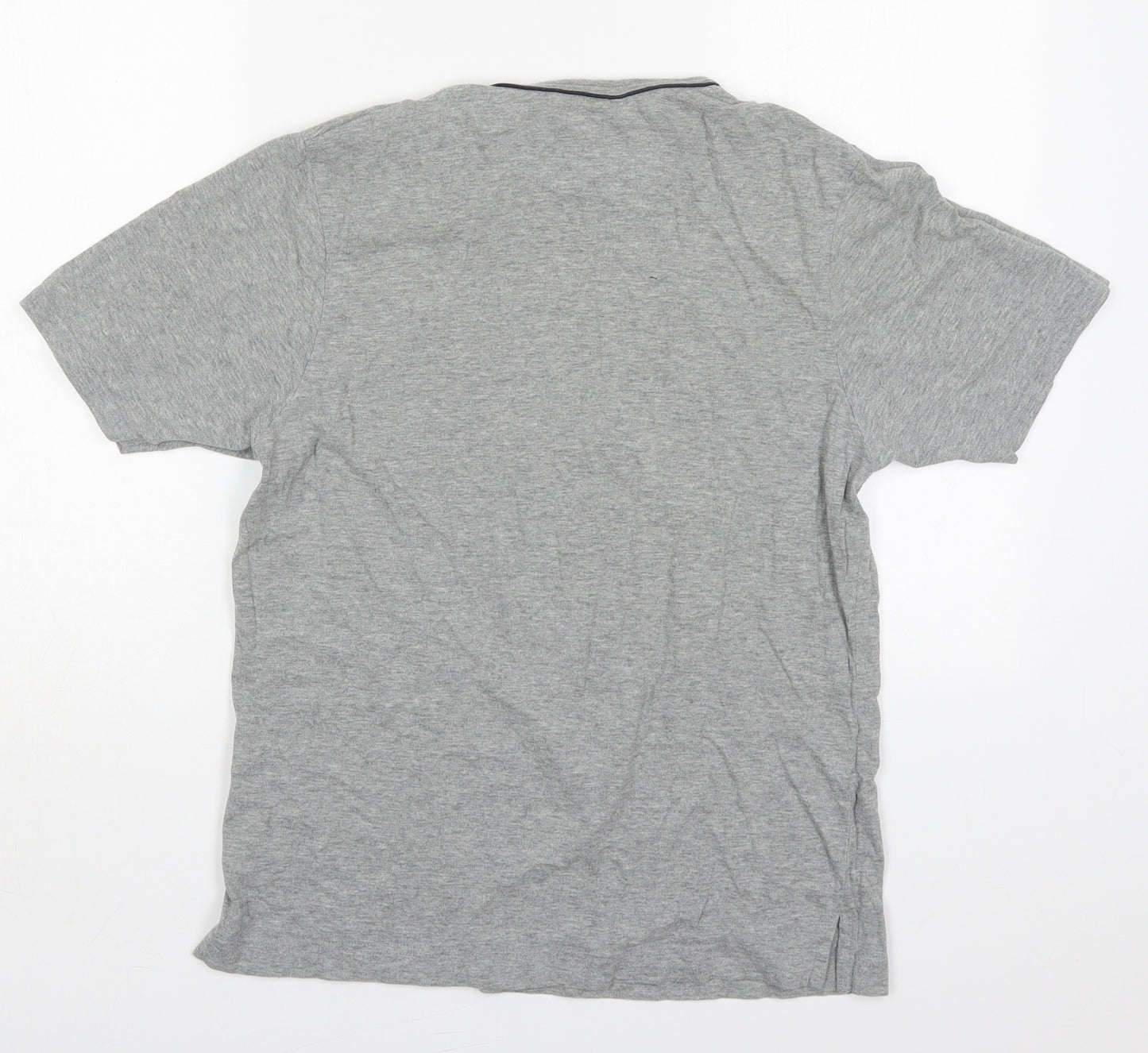 NEXT Mens Grey Solid Cotton  Pyjama Top Size S  Pullover