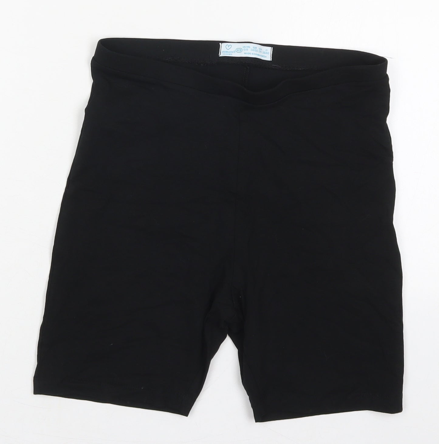 Primark Womens Black  Cotton Biker Shorts Size 6 L6 in Regular