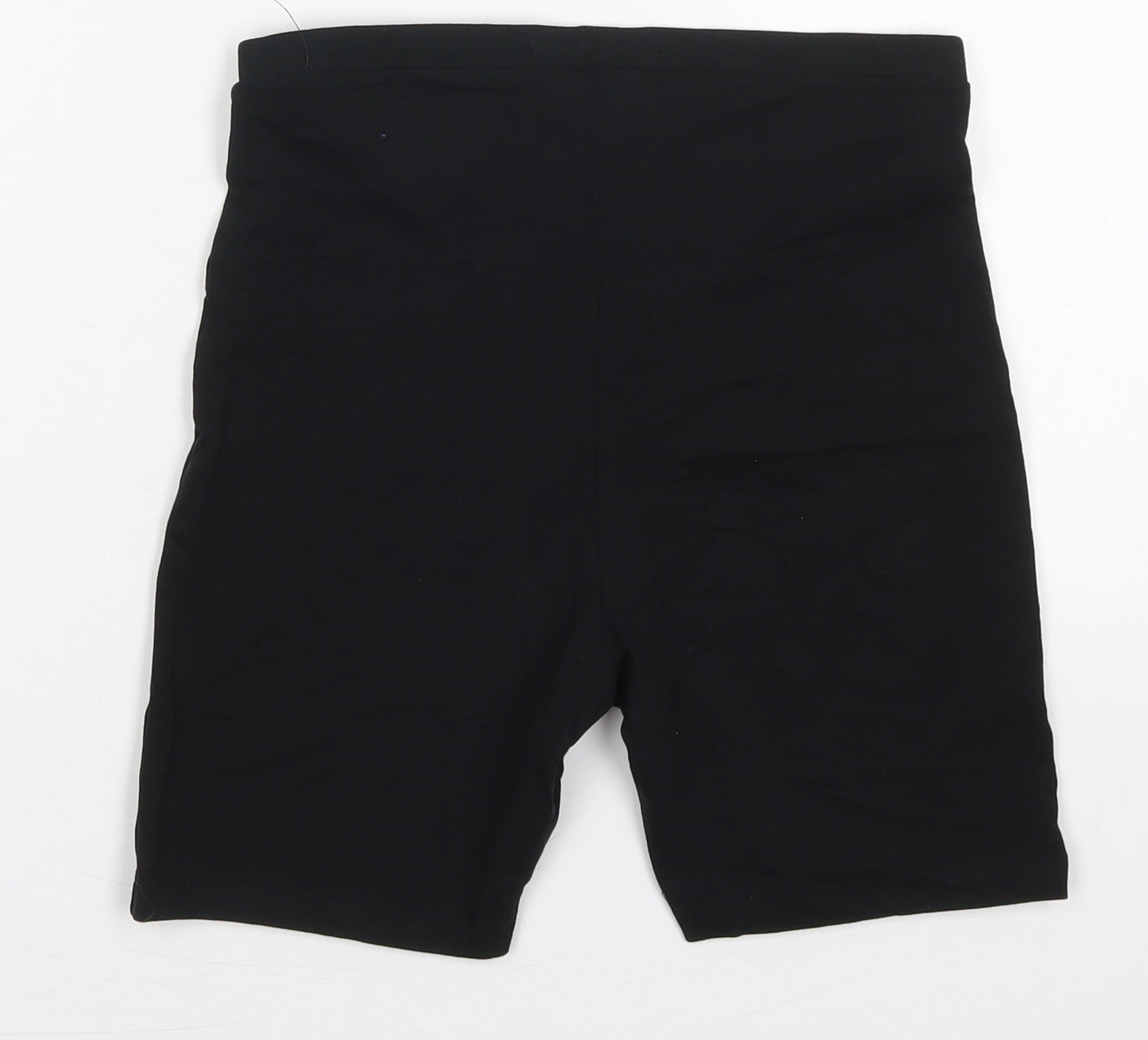 Primark Womens Black  Cotton Biker Shorts Size 6 L6 in Regular