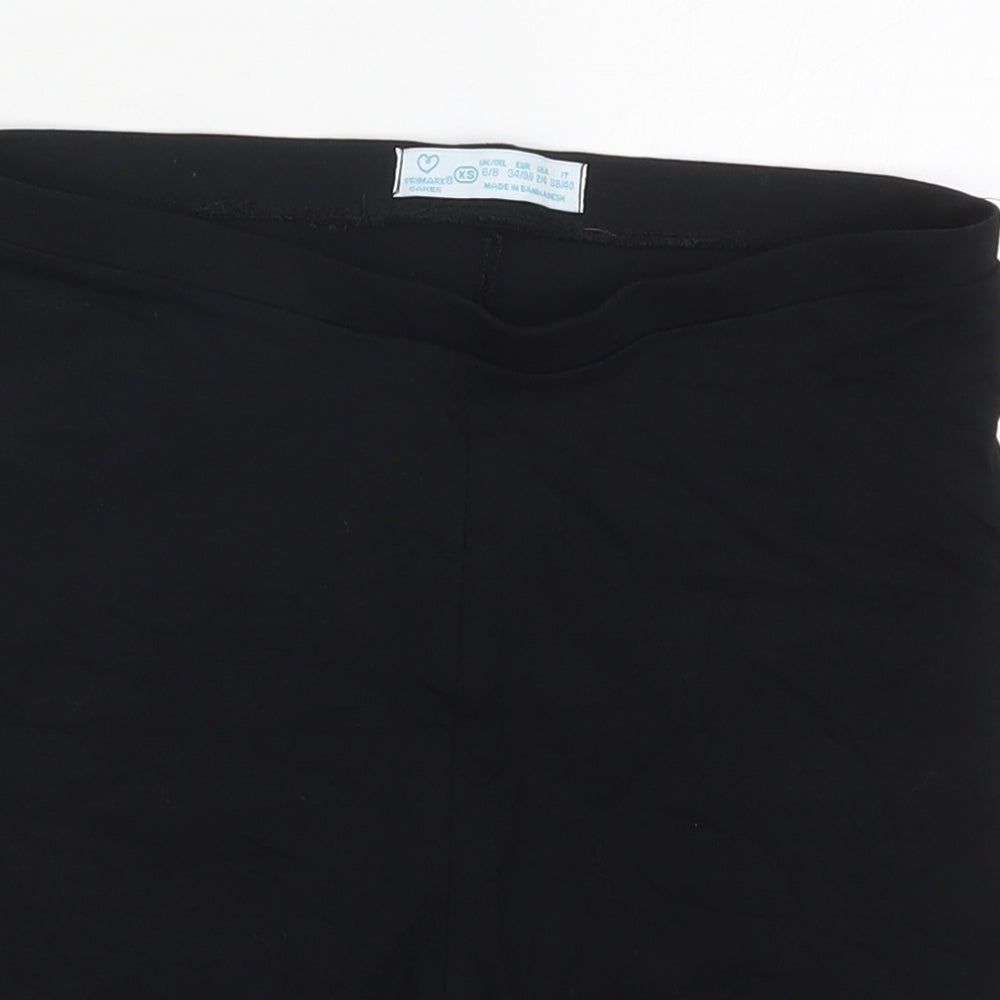 Primark Womens Black  Cotton Biker Shorts Size 6 L6 in Regular
