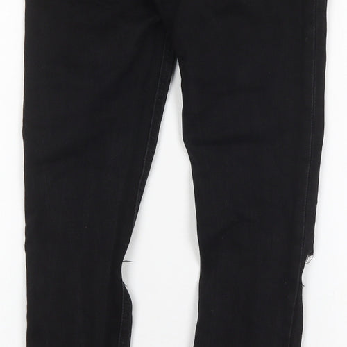 Denim Co Womens Black  Cotton Skinny Jeans Size 6 L28 in Regular Button