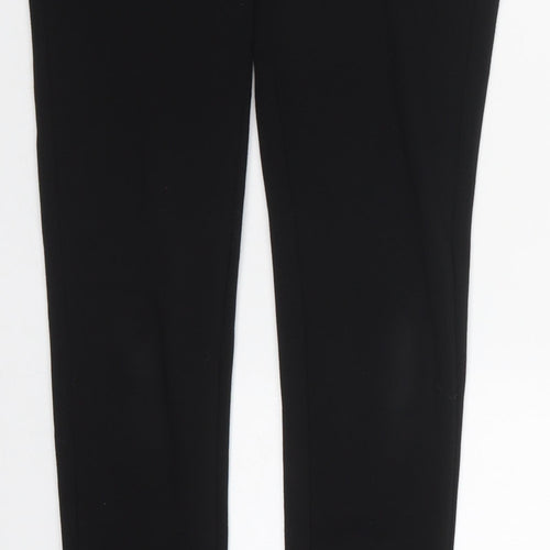 Denim Co Womens Black  Polyester Trousers  Size 8 L29 in Regular Button