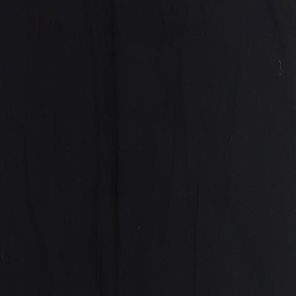 Marks and Spencer Womens Black  Cotton Sweatpants Trousers Size 8 L30 in Regular