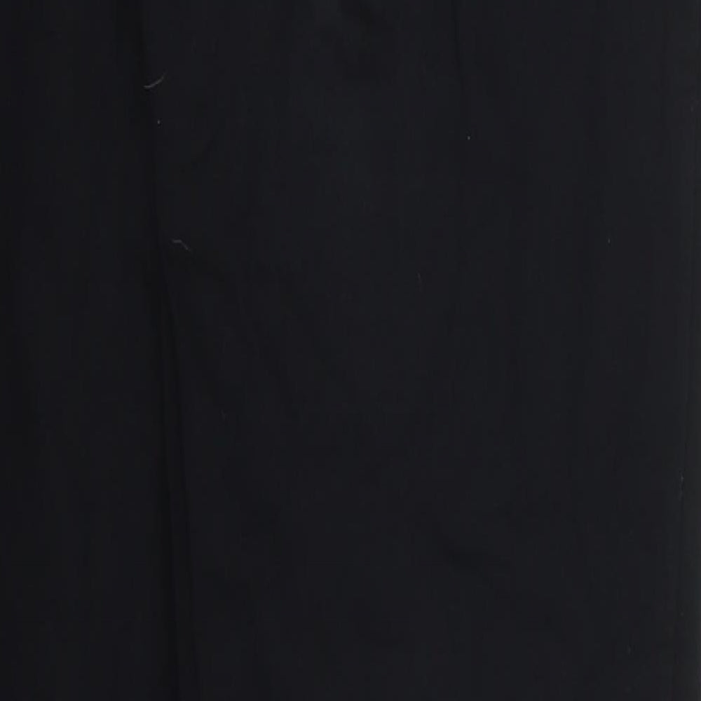 Marks and Spencer Womens Black  Cotton Sweatpants Trousers Size 8 L30 in Regular