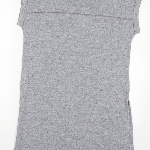 NEXT Womens Grey  Polyester Basic T-Shirt Size 10 Crew Neck - Endless Summer