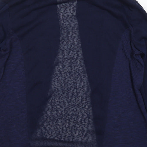 F&F Womens Blue V-Neck  Polyester Cardigan Jumper Size 10