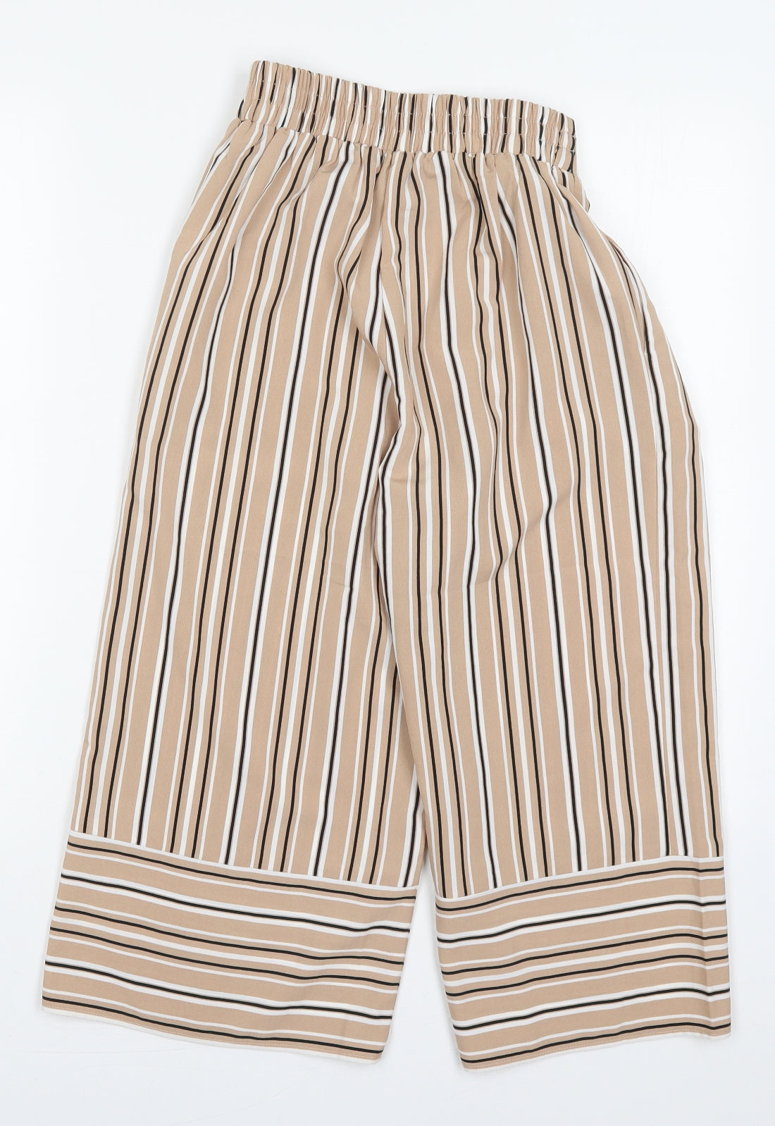 New Look Girls Beige Striped Polyester Capri Trousers Size 12 Years  Regular