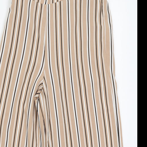 New Look Girls Beige Striped Polyester Capri Trousers Size 12 Years  Regular