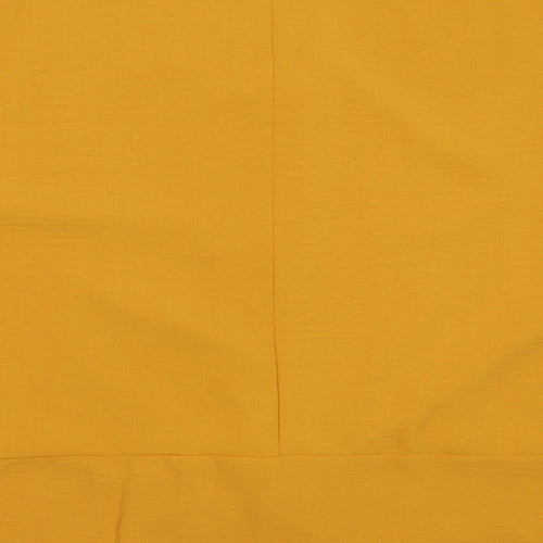 Primark Womens Orange  Polyester Basic Blouse Size 12 Round Neck