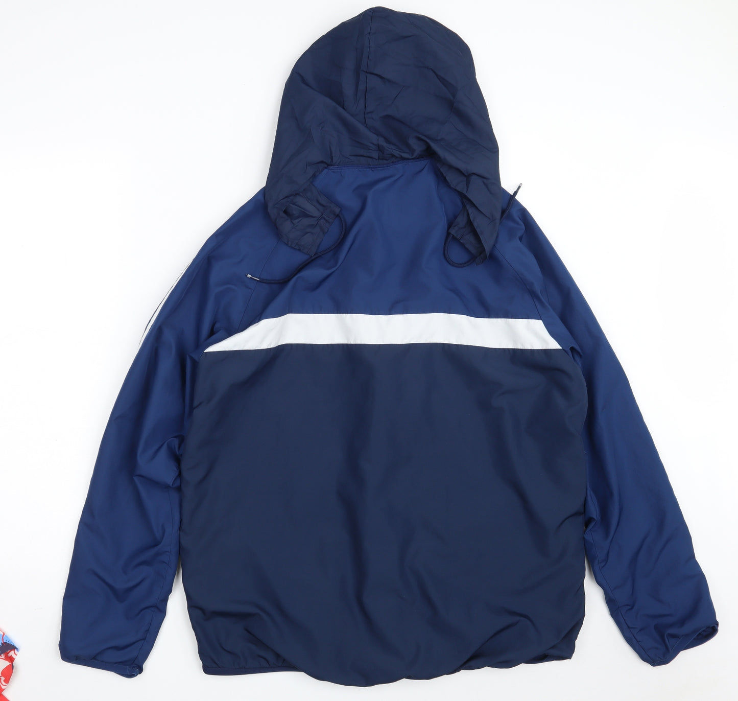 adidas Mens Blue Striped  Jacket  Size L  Zip - Performance