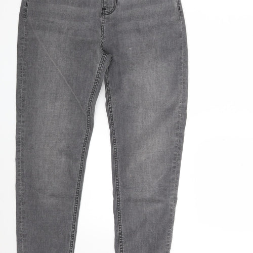 Marks and Spencer Womens Grey  Lyocell Skinny Jeans Size 8 L28 in Slim Zip
