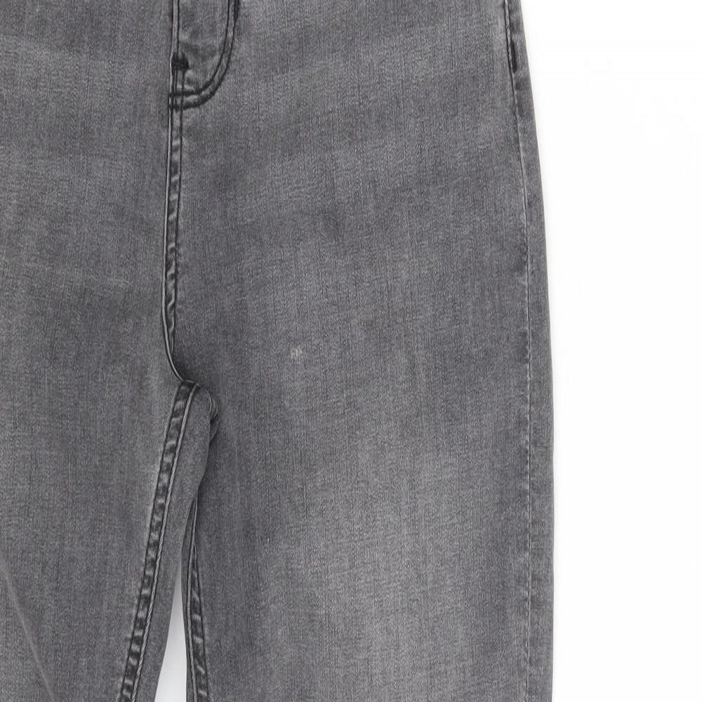 Marks and Spencer Womens Grey  Lyocell Skinny Jeans Size 8 L28 in Slim Zip
