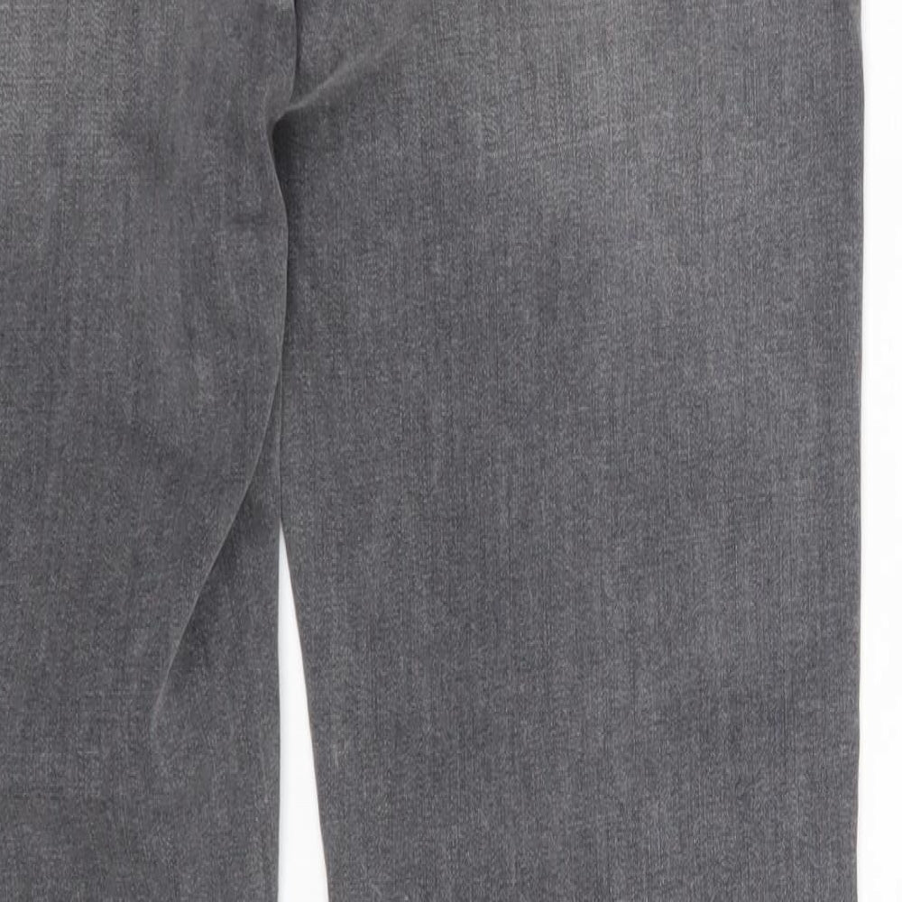 Marks and Spencer Womens Grey  Lyocell Skinny Jeans Size 8 L28 in Slim Zip