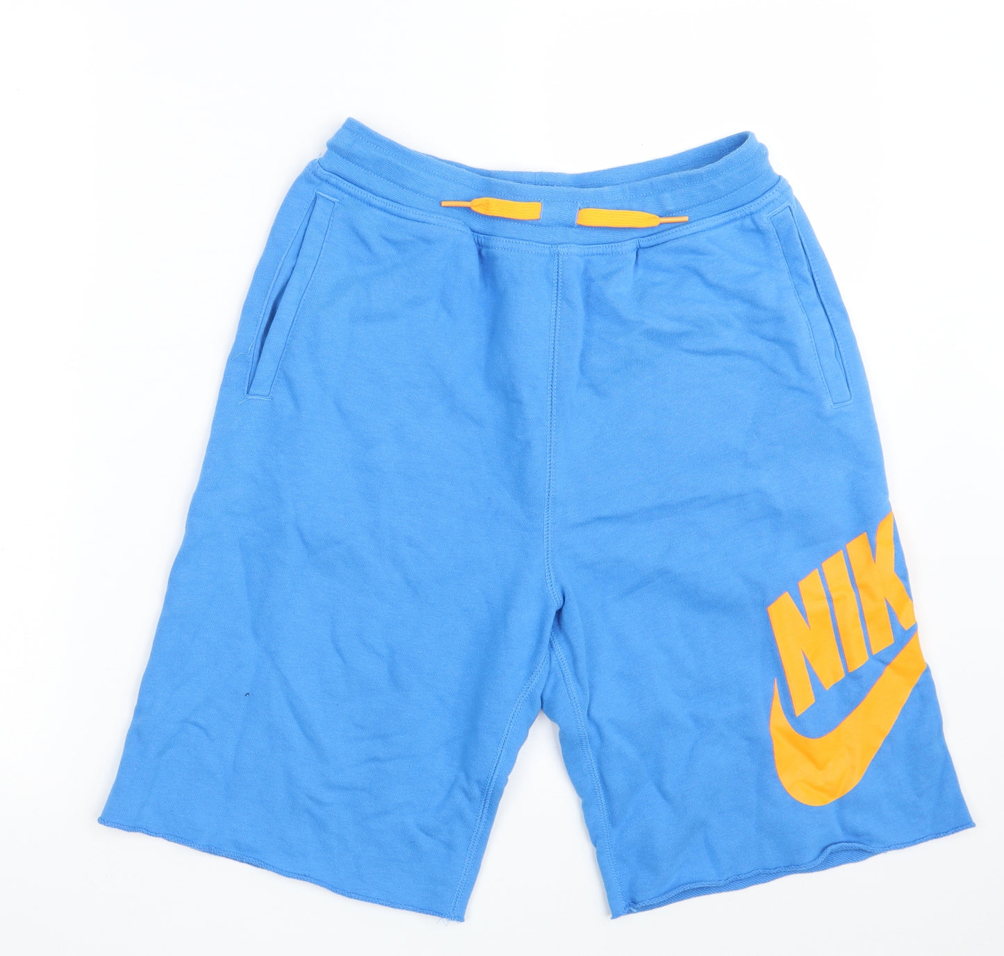 Nike Boys Blue  Cotton Sweat Shorts Size 13-14 Years  Regular