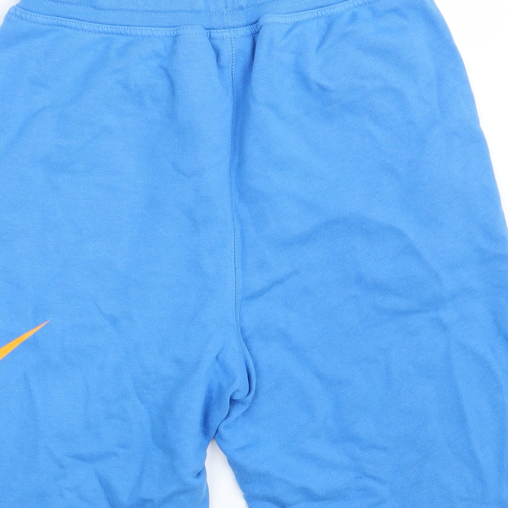 Nike Boys Blue  Cotton Sweat Shorts Size 13-14 Years  Regular