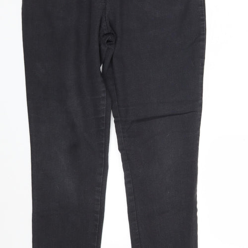 Marks and Spencer Womens Black  Cotton Jegging Jeans Size 12 L30 in Slim