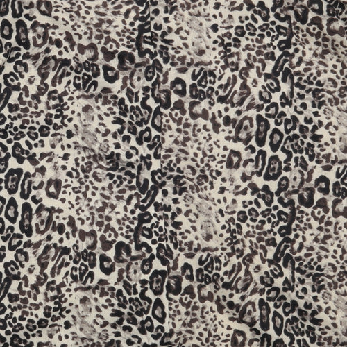 QED London Womens Brown V-Neck Animal Print Polyester Pullover Jumper Size M   - Size M/L