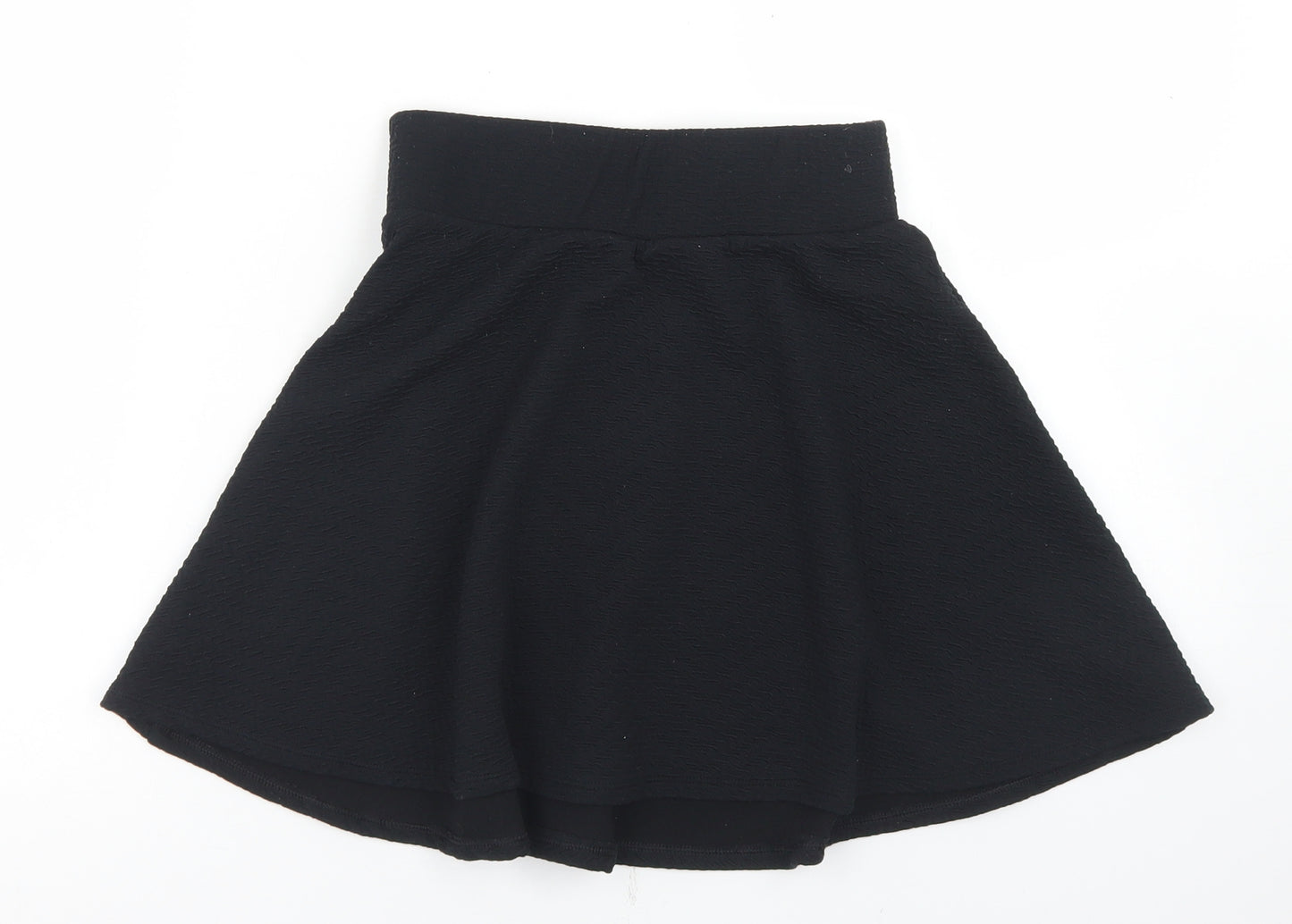 Candy Couture Girls Black  Polyester Skater Skirt Size 11 Years  Regular