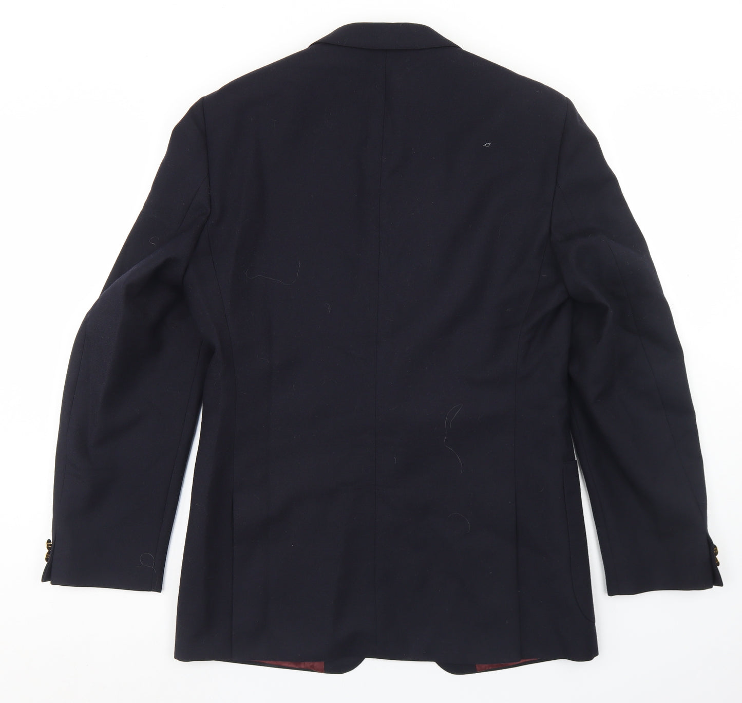 Magee Mens Blue  Wool Jacket Blazer Size 38
