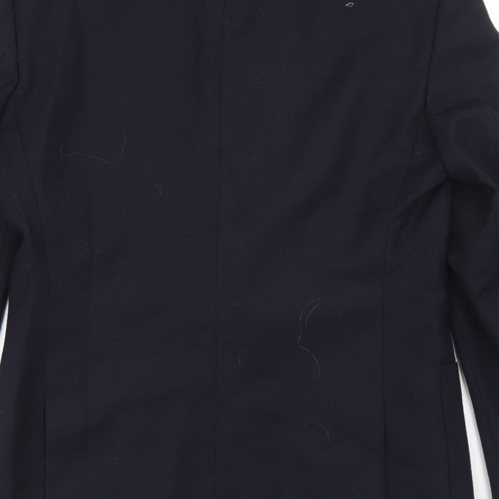 Magee Mens Blue  Wool Jacket Blazer Size 38