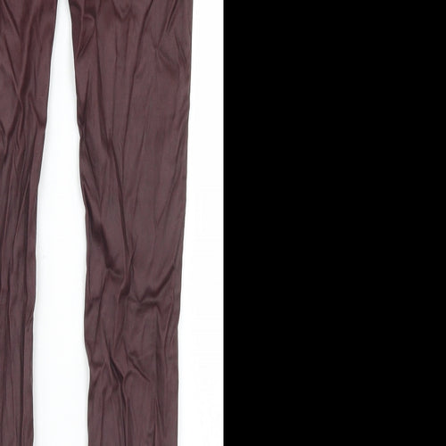 Parisian Womens Purple  Viscose Skinny Jeans Size 8 L27 in Regular Button