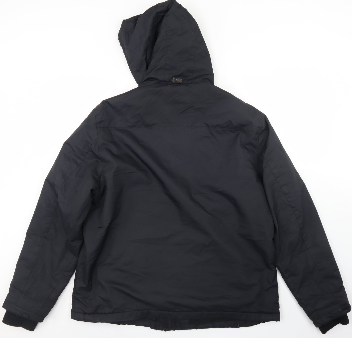 F&F Mens Black   3-in-1 Jacket Coat Size XL  Zip