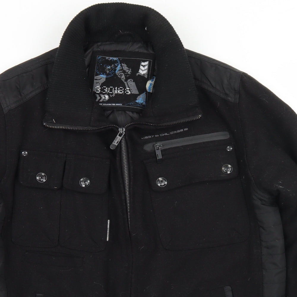George Mens Black   Jacket  Size M  Zip