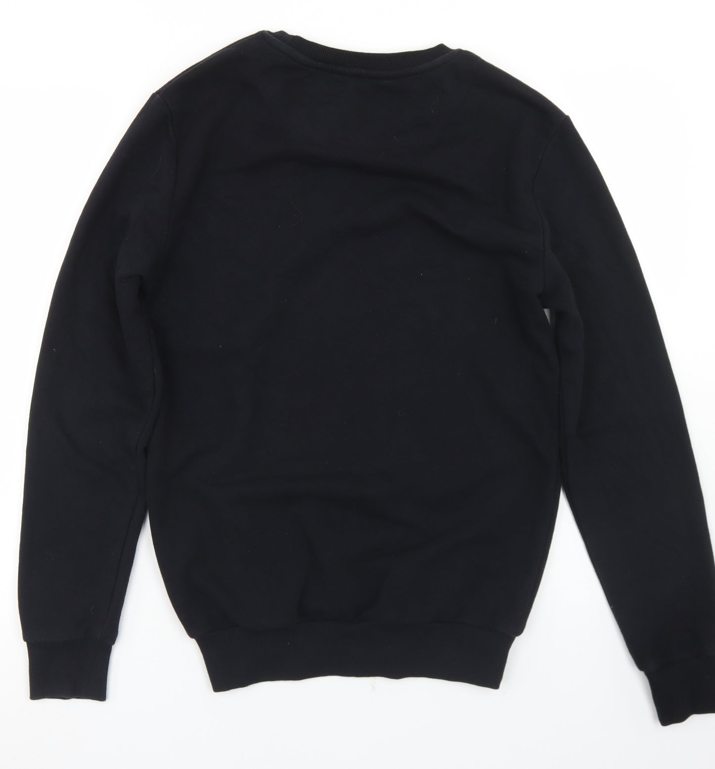 F&F Womens Black  Cotton Pullover Sweatshirt Size S   - Rainbows