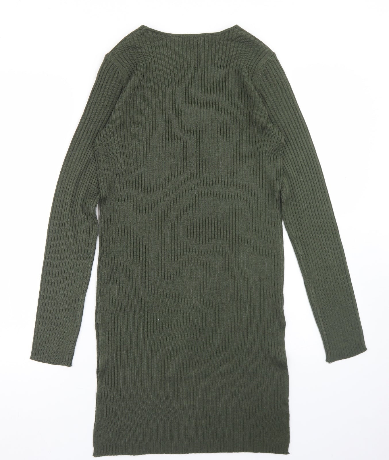 Select Womens Green  Acrylic Bodycon  Size 10  V-Neck