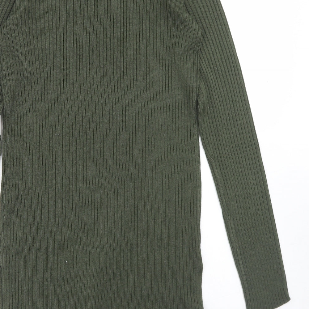 Select Womens Green  Acrylic Bodycon  Size 10  V-Neck