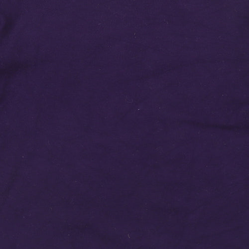 BM Womens Purple Round Neck  Viscose Pullover Jumper Size M