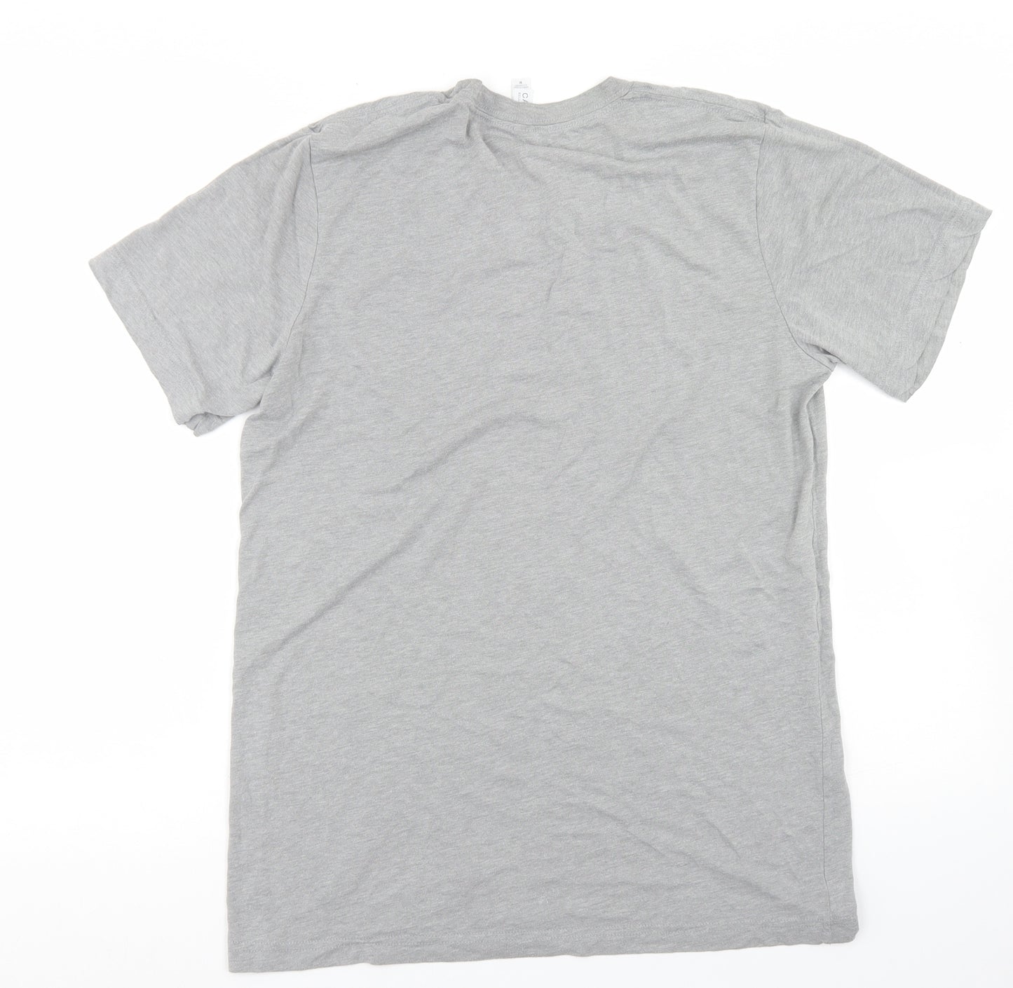 Canvas Womens Grey  Polyester Basic T-Shirt Size M Crew Neck - Summer Madness