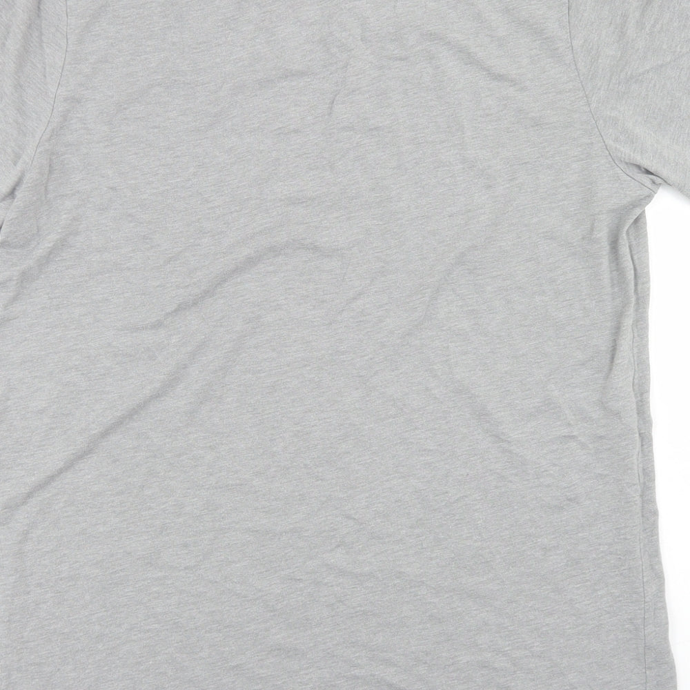 Canvas Womens Grey  Polyester Basic T-Shirt Size M Crew Neck - Summer Madness