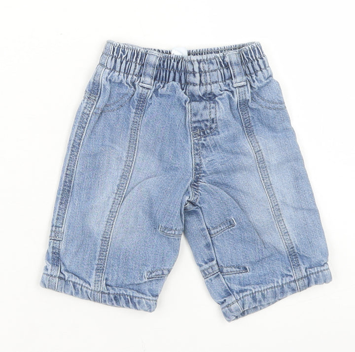 NEXT Boys Grey Cotton Capri Jeans Size Newborn - Up to 1 Month