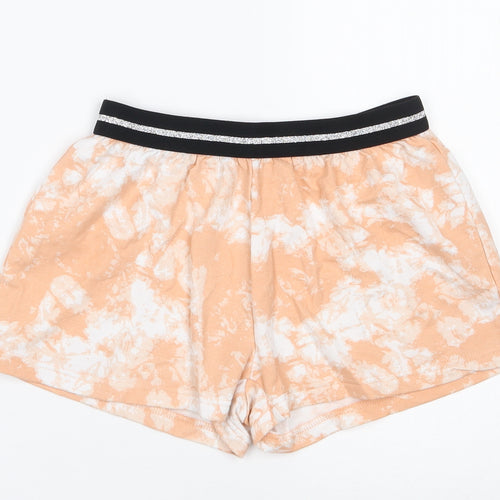 New Look  Girls Orange  Polyester Sweat Shorts Size S  Regular