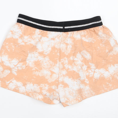 New Look  Girls Orange  Polyester Sweat Shorts Size S  Regular