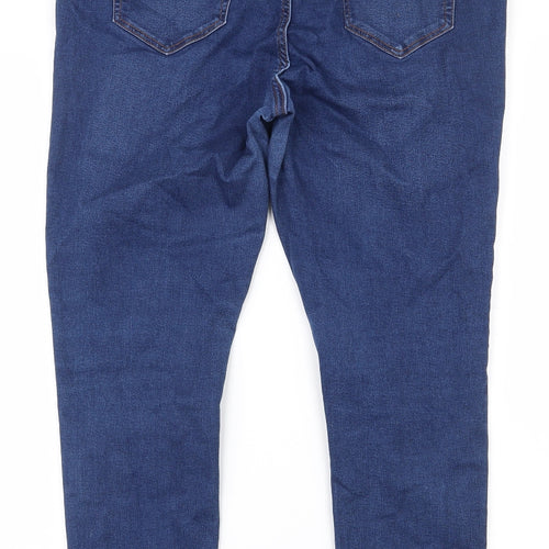Nwe Look Womens Blue  Cotton Jegging Jeans Size 16 L26 in Regular
