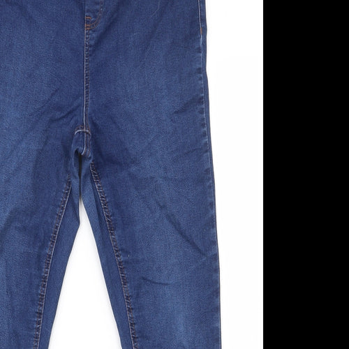 Nwe Look Womens Blue  Cotton Jegging Jeans Size 16 L26 in Regular