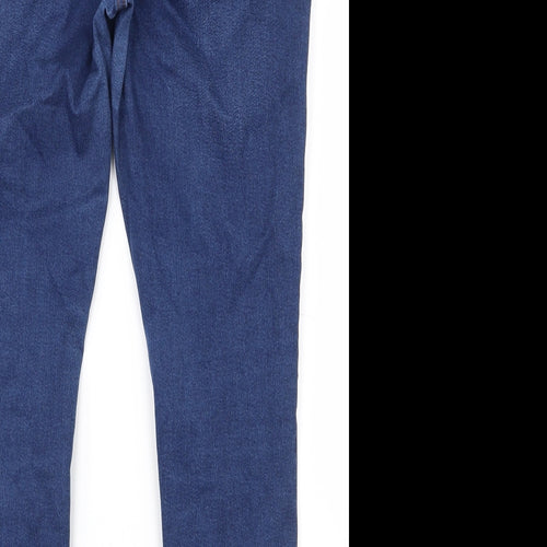 Nwe Look Womens Blue  Cotton Jegging Jeans Size 16 L26 in Regular