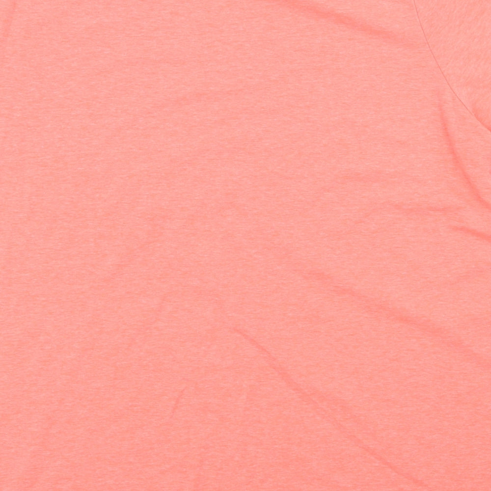 Dunnes Stores Womens Orange  Polyester Basic T-Shirt Size XL Round Neck