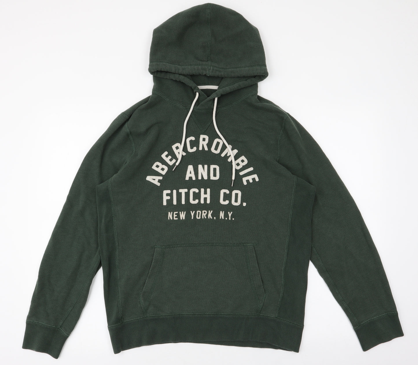 Abercrombie & Fitch Mens Green  Polyester Pullover Hoodie Size S