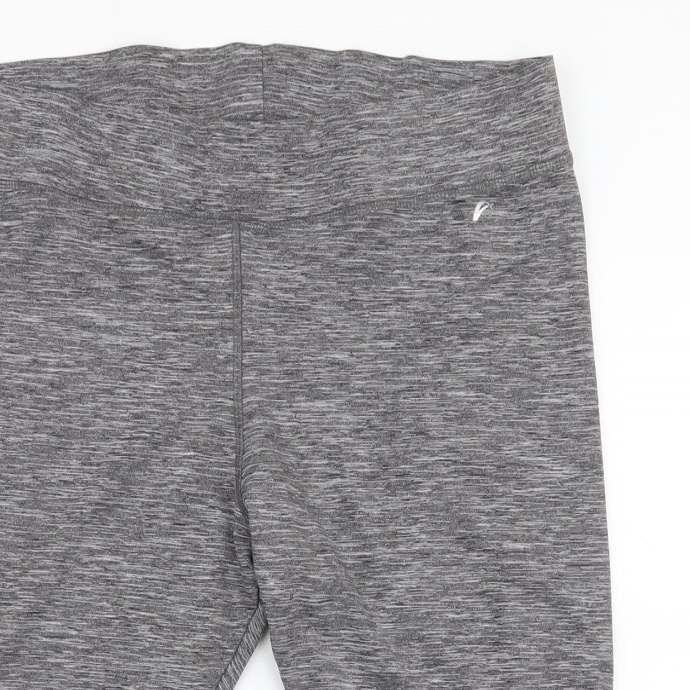 F&F Womens Grey  Polyester Athletic Shorts Size XL L16.5 in Regular