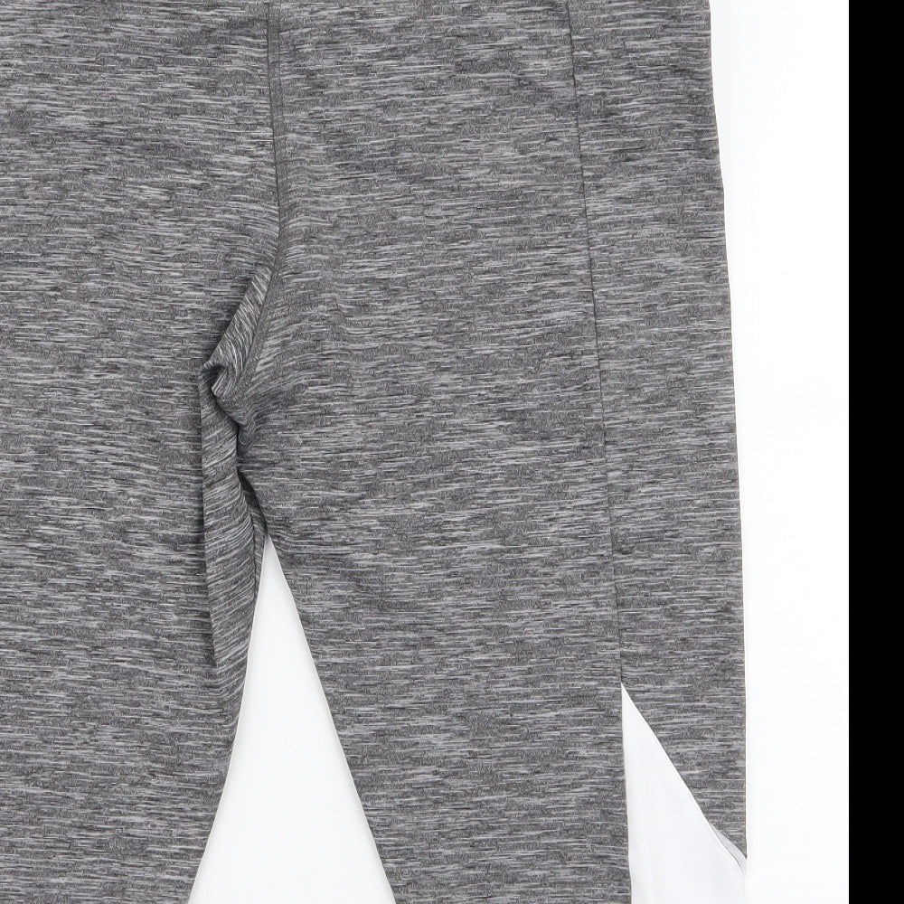 F&F Womens Grey  Polyester Athletic Shorts Size XL L16.5 in Regular