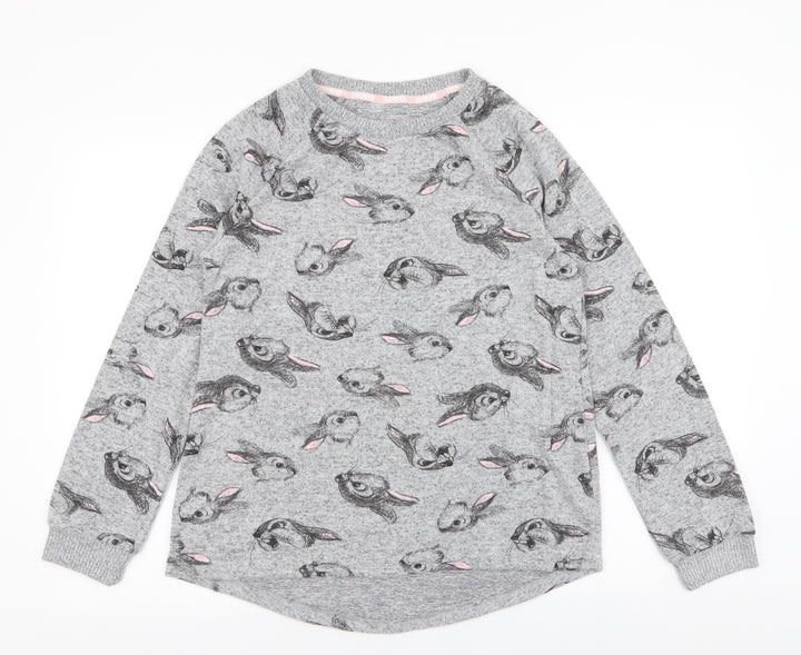 Disney Womens Grey Polyester Top Pyjama Top Size S - Thumper