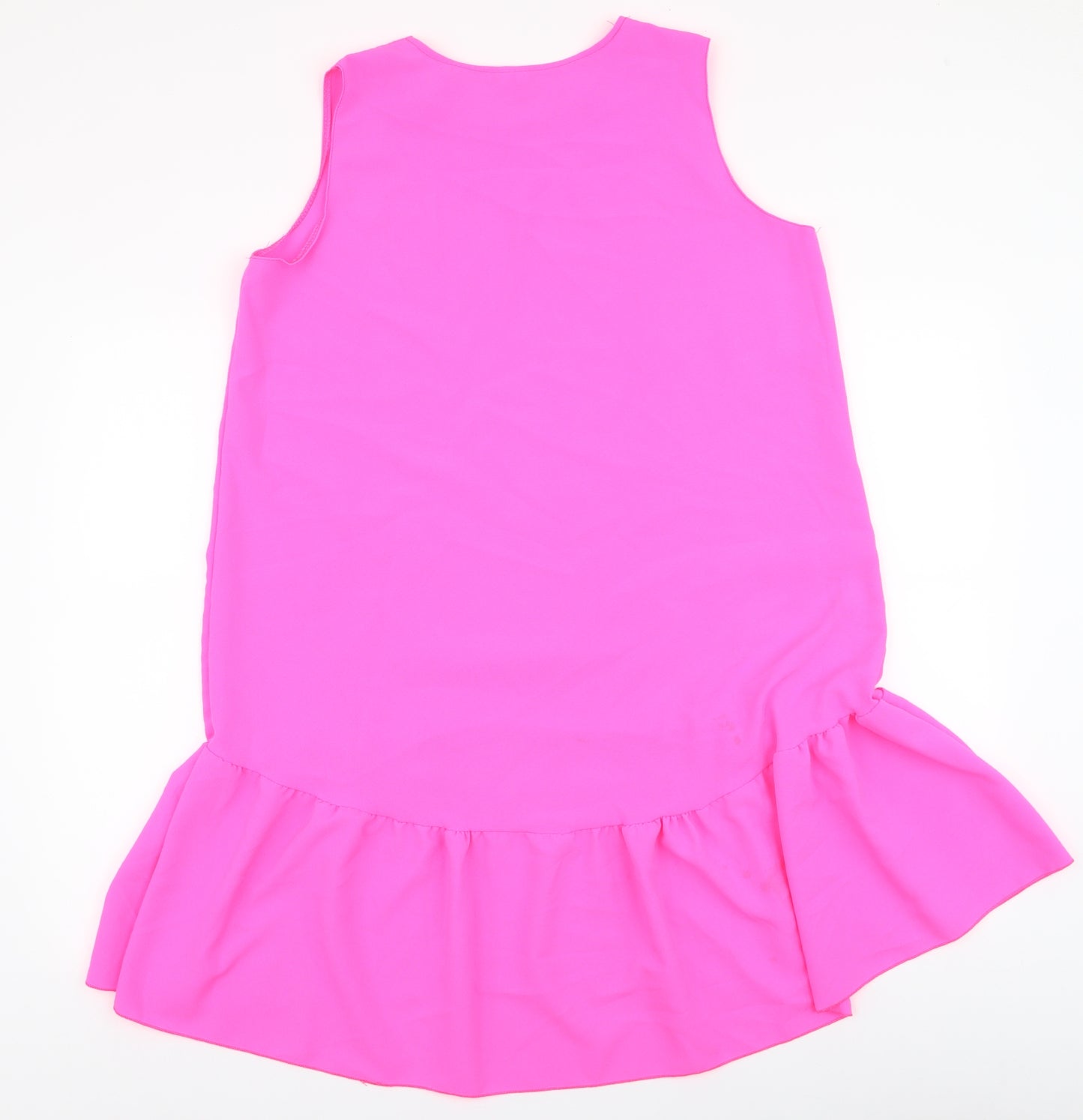 Preworn Womens Pink  Polyester Trapeze & Swing  Size 14  Round Neck Pullover