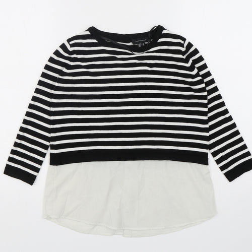Atmosphere Womens Multicoloured Round Neck Striped Viscose Pullover Jumper Size 6