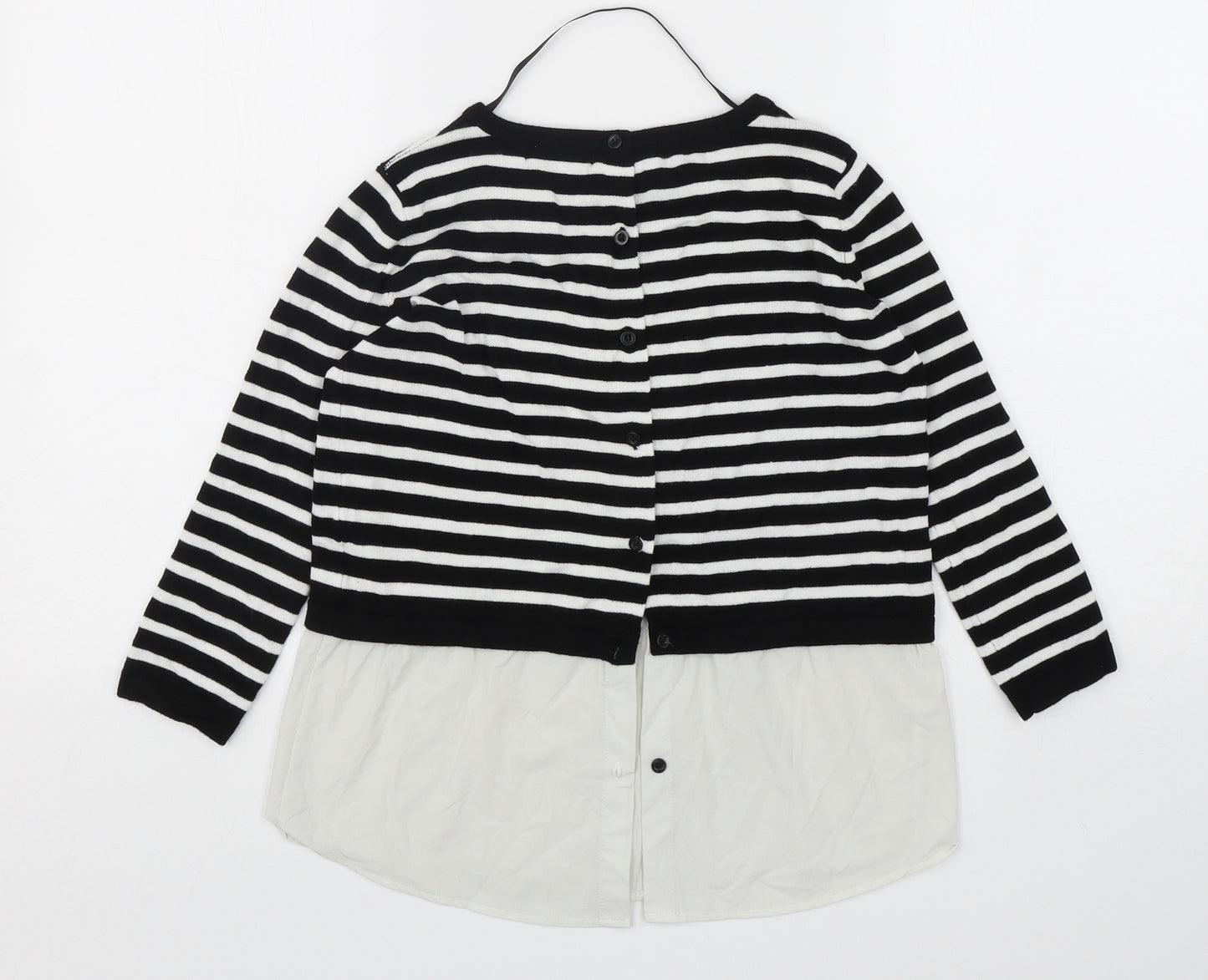Atmosphere Womens Multicoloured Round Neck Striped Viscose Pullover Jumper Size 6
