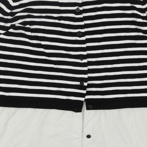 Atmosphere Womens Multicoloured Round Neck Striped Viscose Pullover Jumper Size 6
