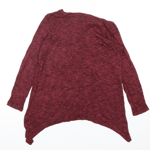 Papaya Womens Red Round Neck  Viscose Pullover Jumper Size 12